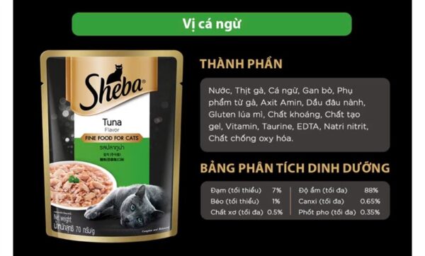 Pate cho mèo Sheba 70g - Hình ảnh 3