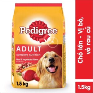 Pedigree - Thức ăn chó vị bò&rau củ 1.5kg