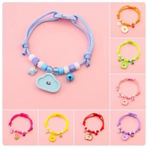 Vòng cổ đơn sắc mặt cười 18-35cm