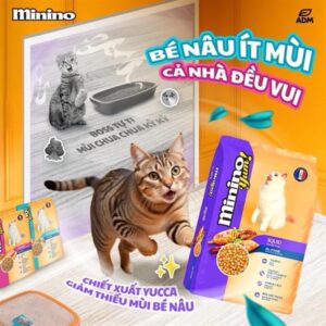 Minino Yum mực 350g - Mèo mọi lứa tuổi
