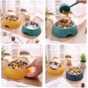 Bát nhựa màu sắc lòng inox 16*4.7cm