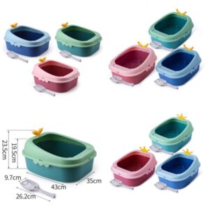 Khay vệ sinh cho mèo gắn vương miện 52*42cm