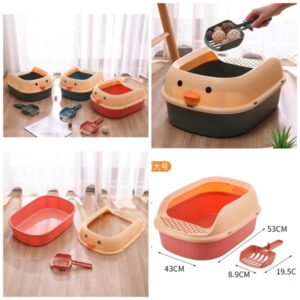 Khay vệ sinh kẻ sọc mỏ vịt 51*43cm