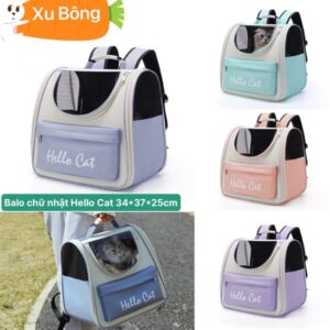 Balo chữ nhật Hello Cat 34*37*25cm